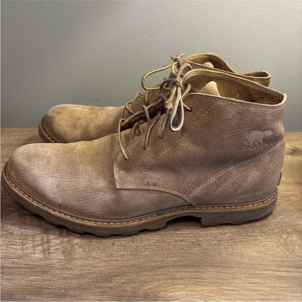Sorel Madson Chukka Boot Men’s 11 Tan Suede Lace Up Professional